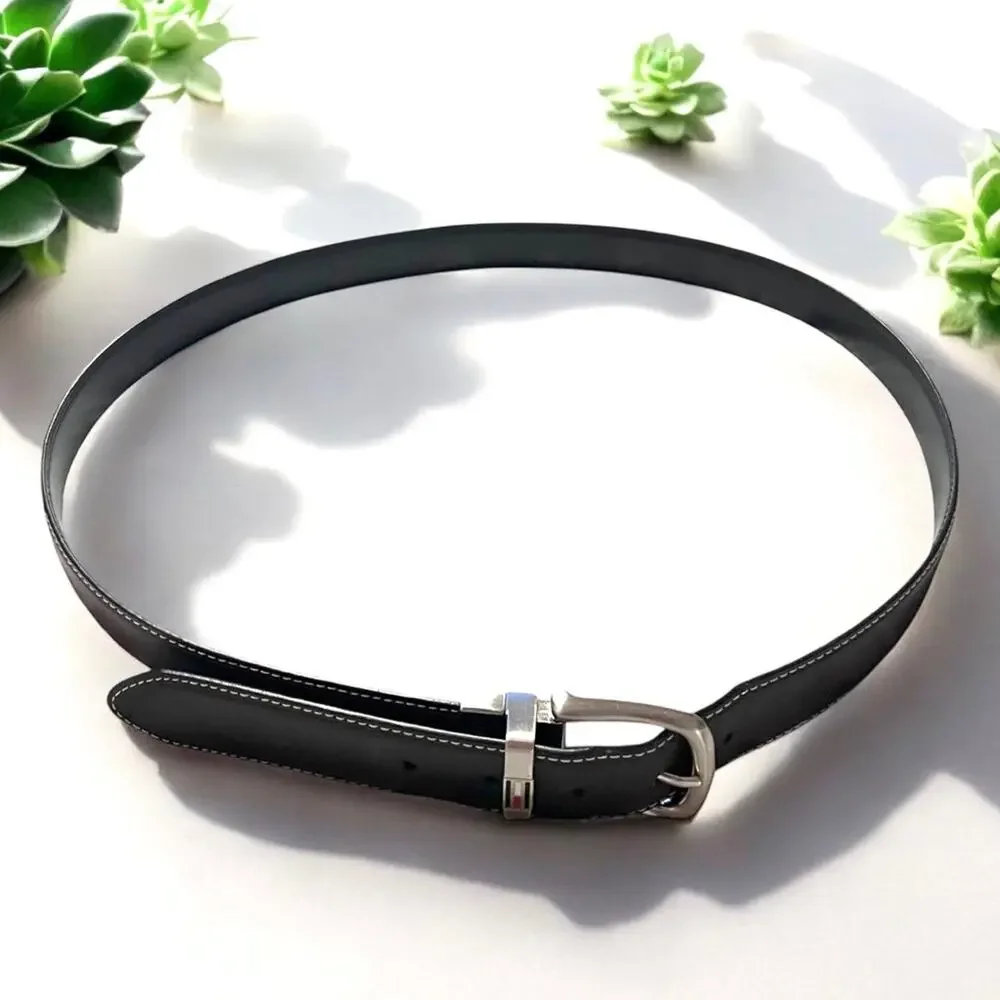 TOMMY HILFIGER LEATHER BELT Brown Black Leather Men’s Size 38 FAST SHIP 1343-24